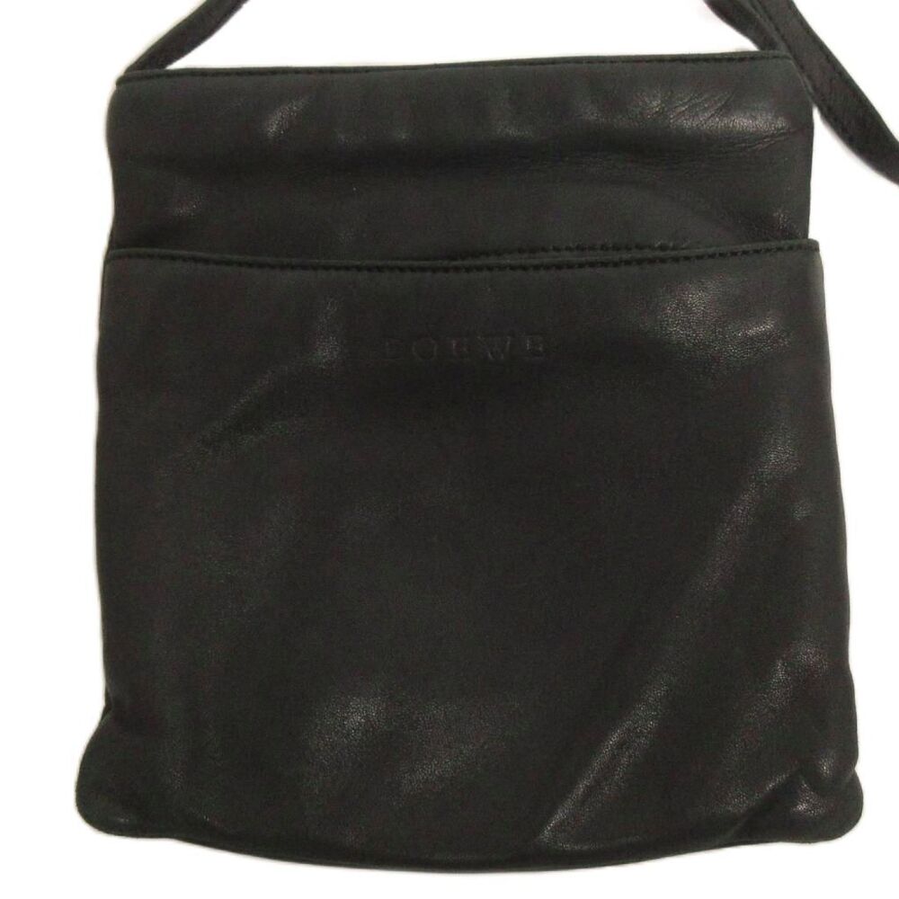 Loewe Sacoche Shoulder Bag Crossbody Leather Black